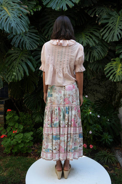 FALDA ESTAMPADA AVES